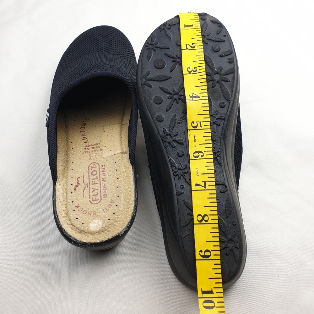 FlyFlot mesh mules antishock comfort slip-on wedge anatomical lightweight clogs